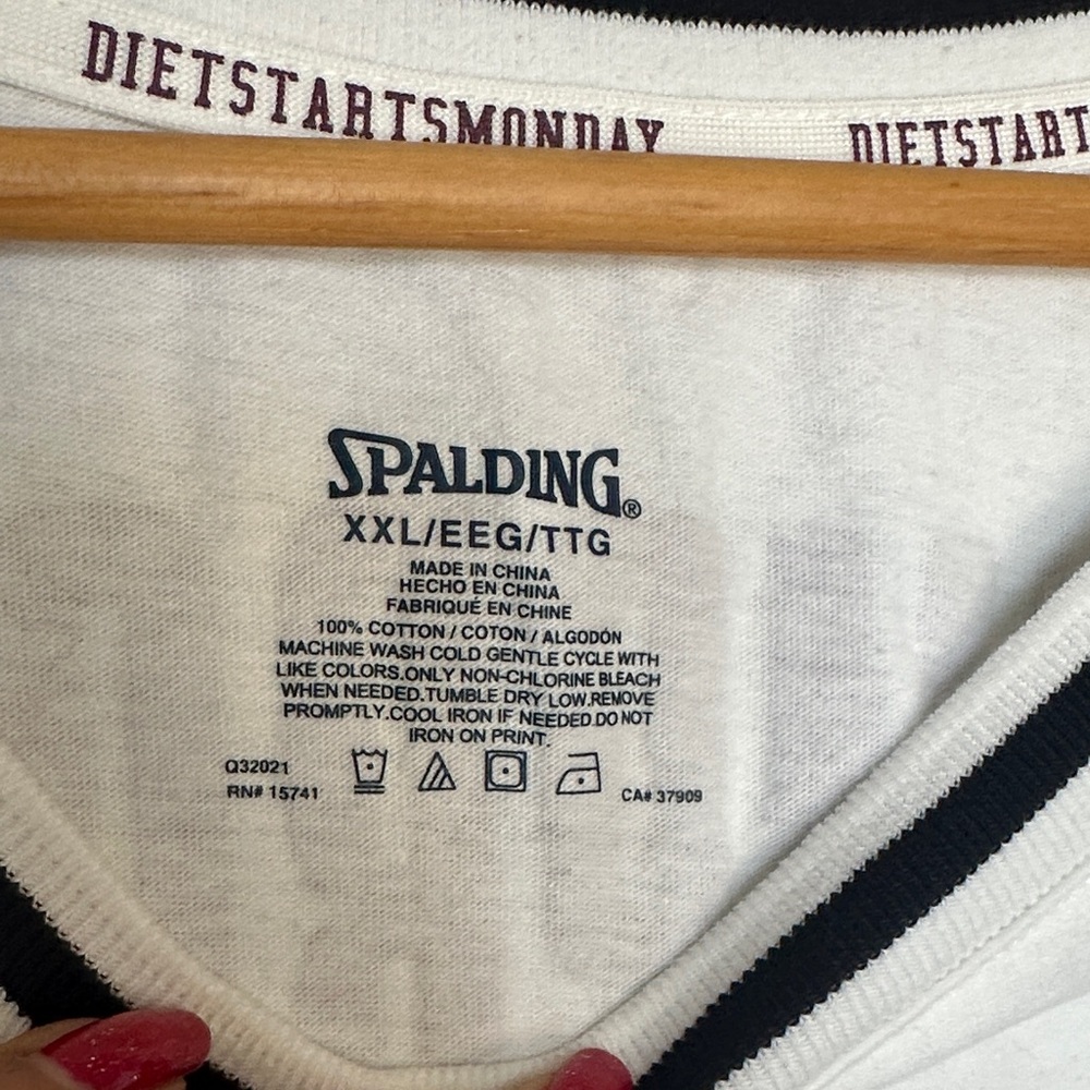 Spalding White Short Sleeve Tee - Picture 6 of 6